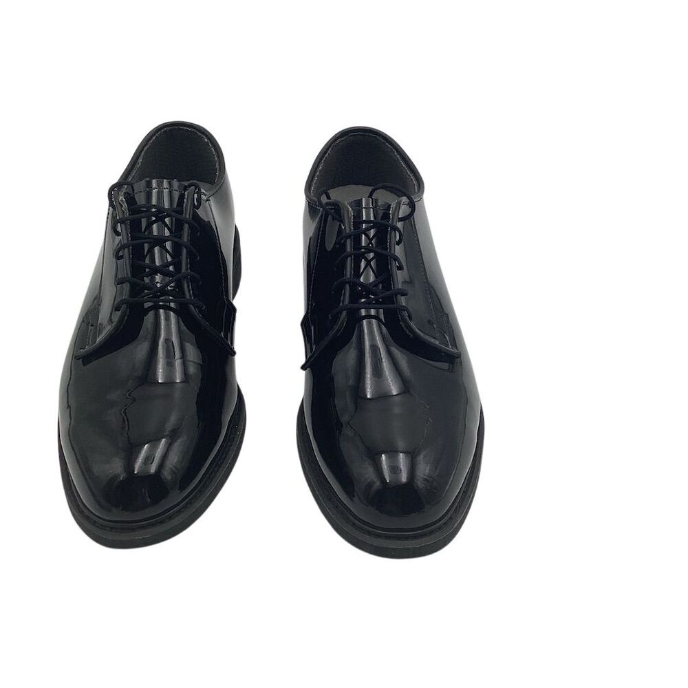 Bates Men's High Gloss Oxford Dress Shoes Black Size 10 D